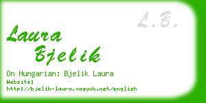 laura bjelik business card